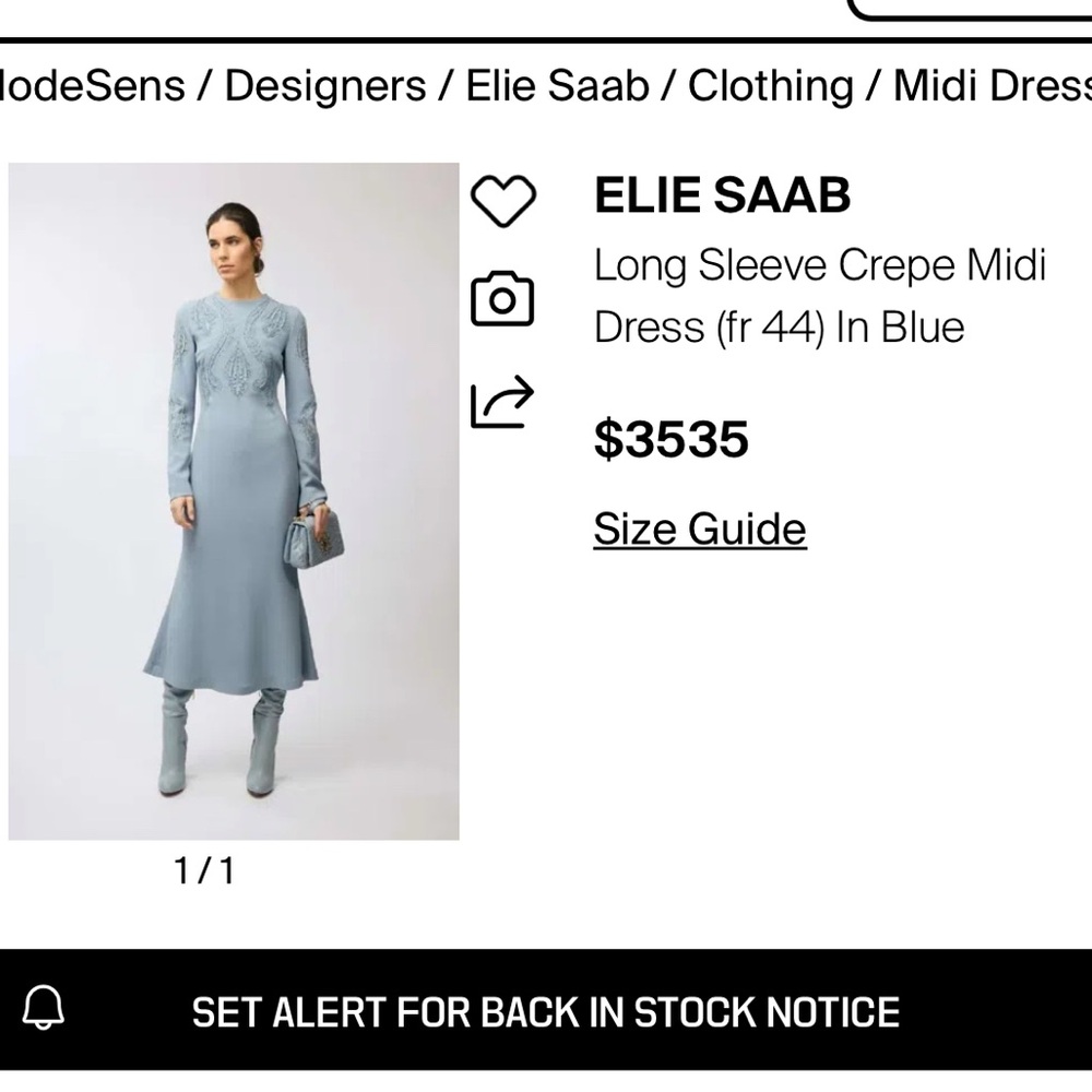 Elie Saab Midi Evening Gown - Picture 3 of 4